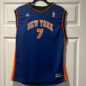Adidas Blue and Orange New York Jersey